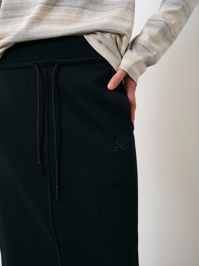 Feather-Soft Straight Maxi Skirt