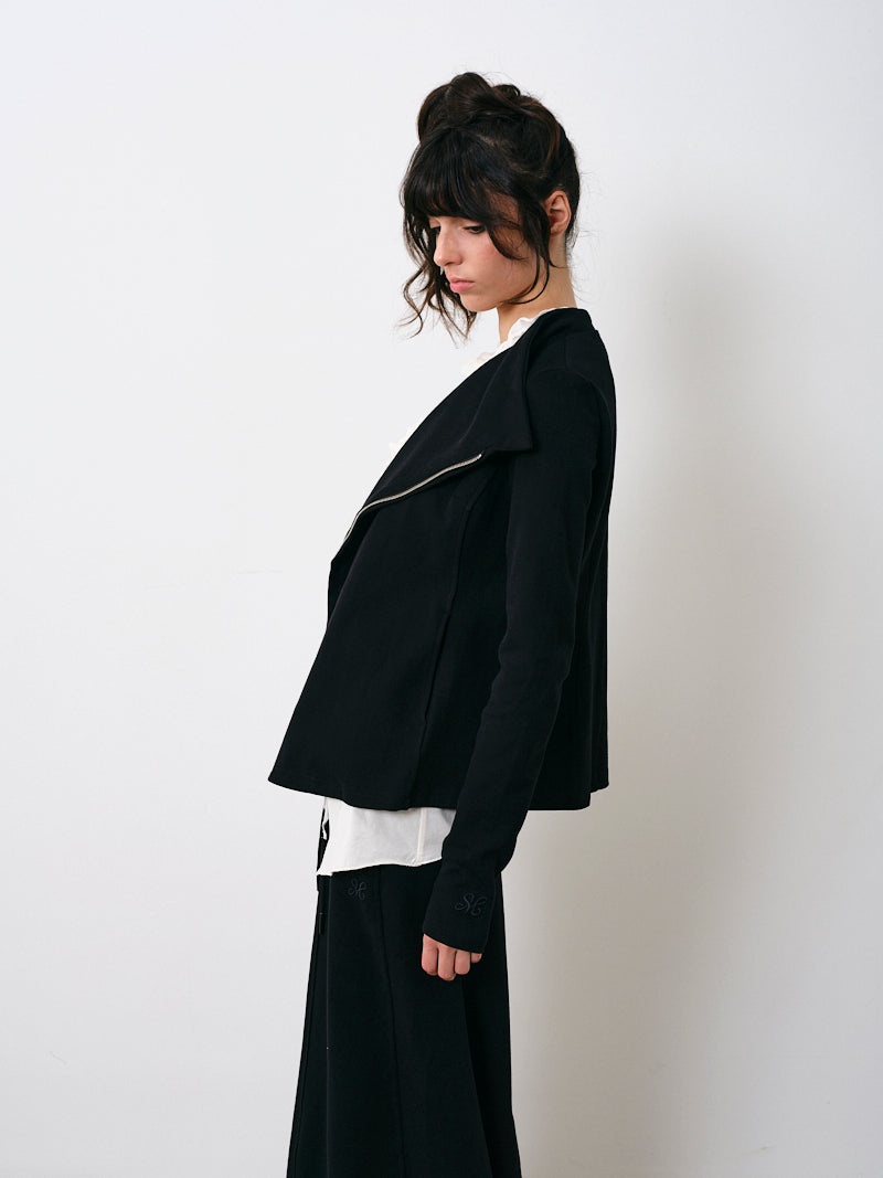 Slim Fit Asymmetric Zip Jacket