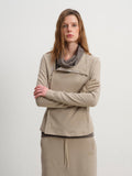 Slim Fit Asymmetric Zip Jacket(Beige)