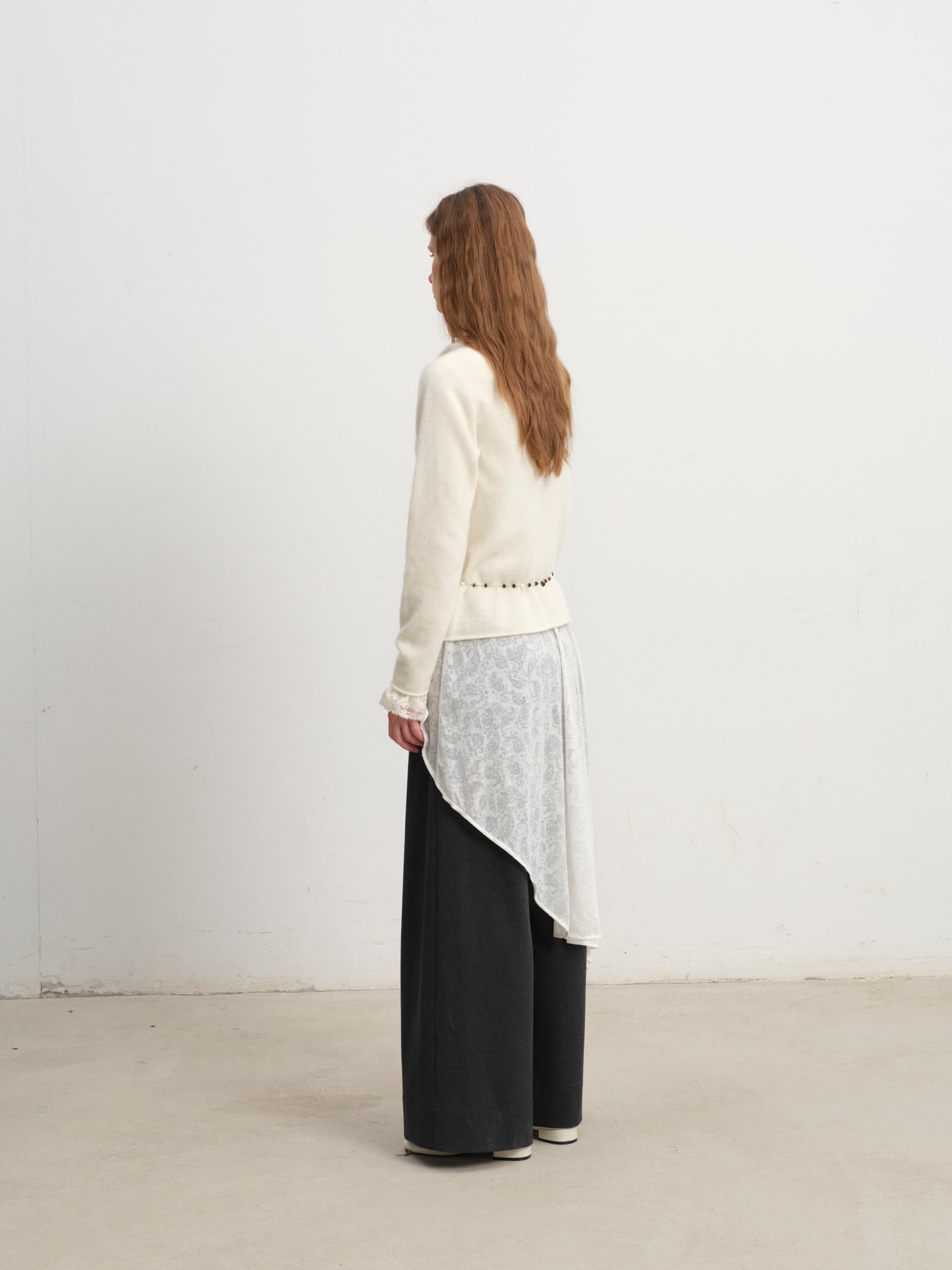 Winter Sonata Trim Wool Blend Sweater