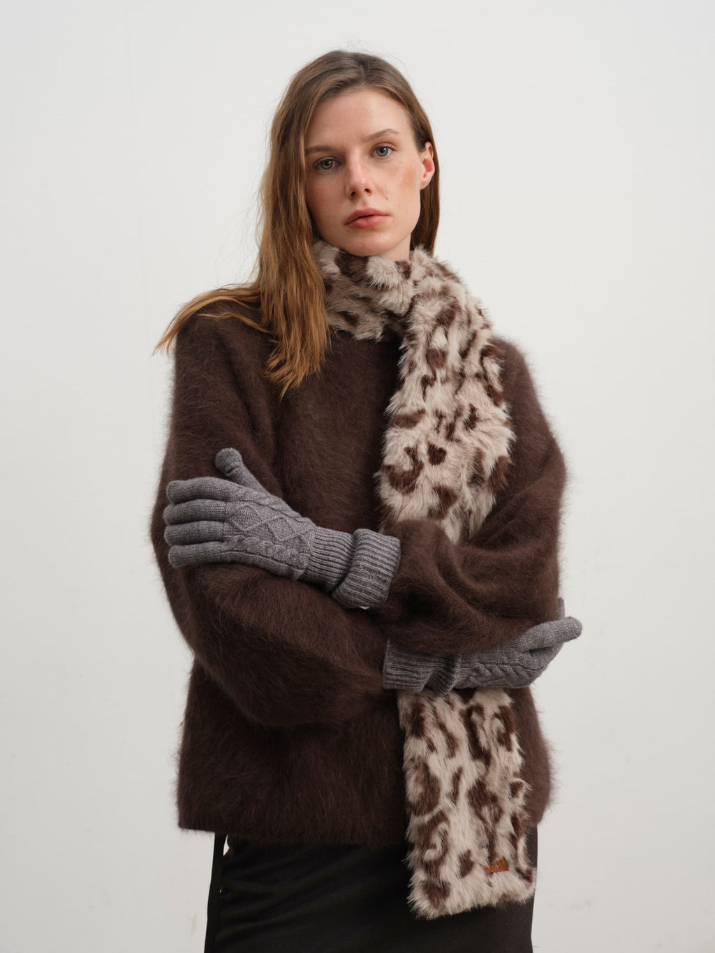 Leopard Plush Super Soft Extra-Long Scarf