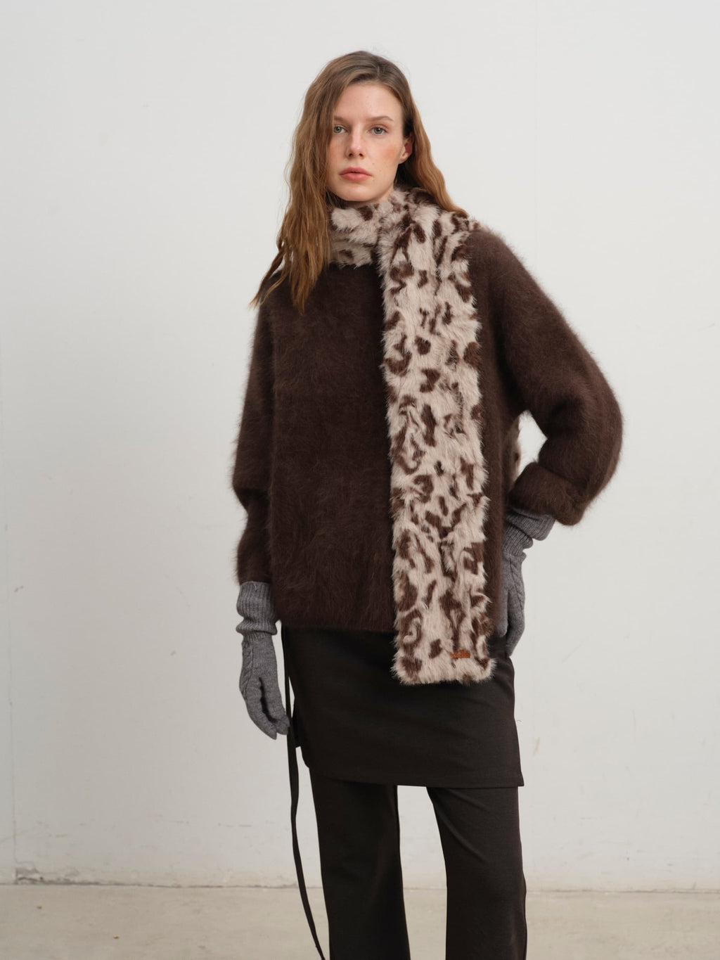Leopard Plush Super Soft Extra-Long Scarf